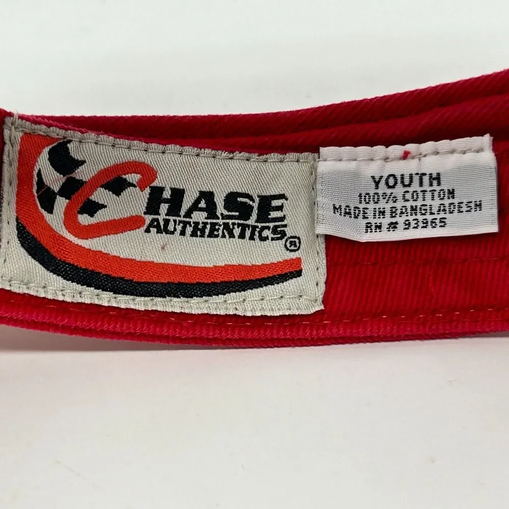 Dale Earnhardt Jr NASCAR Youth Visor Hat Cap Red Chase Child Kids Boys Girls